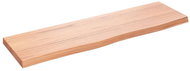 SHUMEE Nástěnná police 100 × 30 × (2-4) cm, ošetřený masivní dub, hnědá - Police