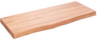 SHUMEE Nástěnná police 100 × 40 × (2-6) cm, ošetřený masivní dub, hnědá - Police