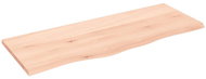 SHUMEE Nástěnná police 100 × 40 × 2 cm, neošetřené masivní dubové dřevo - Police