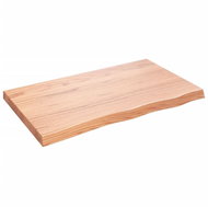 SHUMEE Nástěnná police 100 × 60 × (2-6) cm, ošetřený masivní dub, hnědá - Shelf