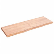 SHUMEE Nástěnná police 120 × 40 × (2-4) cm, ošetřený masivní dub, hnědá - Shelf