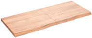 SHUMEE Nástěnná police 120 × 50 × (2-4) cm, ošetřený masivní dub, hnědá - Shelf