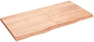 SHUMEE Nástěnná police 120 × 60 × (2-4) cm, ošetřený masivní dub, hnědá - Shelf