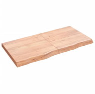 SHUMEE Nástěnná police 120 × 60 × (2-6) cm, ošetřený masivní dub, hnědá - Shelf