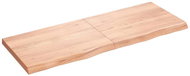 SHUMEE Nástěnná police 160 × 60 × (2-6) cm, ošetřený masivní dub, hnědá - Shelf