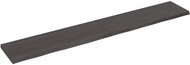 SHUMEE Nástěnná police 180 × 30 × (2-4) cm, ošetřený masivní dub, tmavě hnědá - Shelf