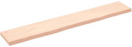 SHUMEE Nástěnná police 180 × 30 × (2-6) cm, neošetřené masivní dubové dřevo - Shelf