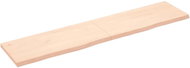 SHUMEE Nástěnná police 180 × 40 × (2-4) cm, neošetřené masivní dubové dřevo - Shelf