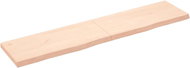 SHUMEE Nástěnná police 180 × 40 × (2-6) cm, neošetřené masivní dubové dřevo - Shelf