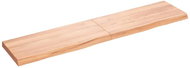 SHUMEE Nástěnná police 180 × 40 × (2-6) cm, ošetřený masivní dub, hnědá - Shelf