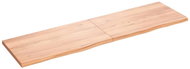 SHUMEE Nástěnná police 180 × 50 × (2-4) cm, ošetřený masivní dub, hnědá - Shelf
