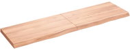 SHUMEE Nástěnná police 180 × 50 × (2-6) cm, ošetřený masivní dub, hnědá - Shelf