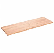SHUMEE Nástěnná police 180 × 60 × (2-4) cm, ošetřený masivní dub, hnědá - Shelf