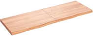 SHUMEE Nástěnná police 180 × 60 × (2-6) cm, ošetřený masivní dub, hnědá - Shelf