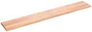 SHUMEE Nástěnná police 200 × 30 × (2-4) cm, ošetřený masivní dub, hnědá - Shelf