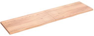 SHUMEE Nástěnná police 200 × 50 × (2-4) cm, ošetřený masivní dub, hnědá - Shelf