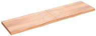 SHUMEE Nástěnná police 200 × 50 × (2-6) cm, ošetřený masivní dub, hnědá - Shelf