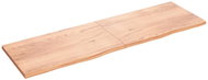 SHUMEE Nástěnná police 200 × 60 × (2-4) cm, ošetřený masivní dub, hnědá - Shelf
