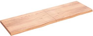 SHUMEE Nástěnná police 200 × 60 × (2-6) cm, ošetřený masivní dub, hnědá - Shelf