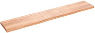 SHUMEE Nástěnná police 220 × 40 × (2-6) cm, ošetřený masivní dub, hnědá - Shelf