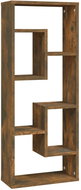 SHUMEE Nástěnná police 36 × 16 × 90 cm, kompozitní dřevo, kouřový dub - Shelf