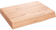 SHUMEE Nástěnná police 40 × 30 × (2-6) cm, ošetřený masivní dub, světle hnědá - Shelf