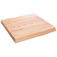 SHUMEE Nástěnná police 40 × 40 × (2-4) cm, ošetřený masivní dub, světle hnědá - Shelf
