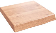 SHUMEE Nástěnná police 40 × 40 × (2-6) cm, ošetřený masivní dub, světle hnědá - Shelf