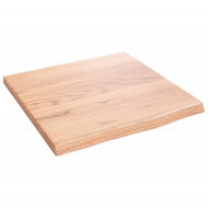 SHUMEE Nástěnná police 40 × 40 × 2 cm, ošetřený masivní dub, světle hnědá - Shelf