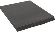 SHUMEE Nástěnná police 40 × 50 × (2-4) cm, ošetřený masivní dub, tmavě hnědá - Shelf