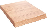 SHUMEE Nástěnná police 40 × 50 × (2-6) cm, ošetřený masivní dub, světle hnědá - Shelf