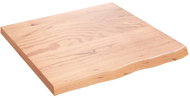 SHUMEE Nástěnná police 60 × 60 × (2-4) cm, ošetřený masivní dub, světle hnědá - Shelf