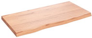 SHUMEE Nástěnná police 80 × 40 × (2-4) cm, ošetřený masivní dub, světle hnědá - Shelf