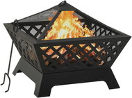 SHUMEE Rustikální přenosné ohniště s pohrabáčem 64 cm XXL, ocel - Fireplace