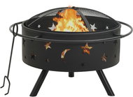 SHUMEE Rustikální přenosné ohniště s pohrabáčem, 76 cm XXL, ocel - Fireplace