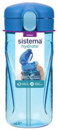 Sistema® Hydrate™ Quick Flip Top bottle with straw 520 ml, blue - Drinking Bottle
