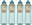 Twist 'n' Sip Bottle 480 ml 4 pack, mint