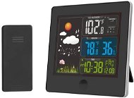 Solight meteostanice, barevný LCD, teplota, vlhkost,RCC, černá - Weather Station