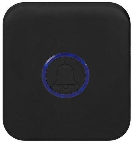 Solight wireless doorbell, battery-free, for socket, 150 m, black, learning code - Doorbell - Main image
