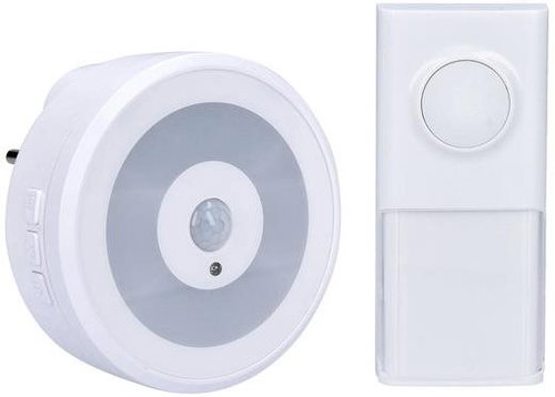 Solight wireless doorbell with motion sensor night light, for socket, 250 m, learning code - Doorbell - Main image