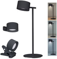 Solight Wiederaufladbar 3in1, 280 lm, CCT Wechsel, dimmbar, schwarz - Tischlampe