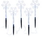 Christmas Lights Solight LED garden lighting snowflakes, 5pcs, 15x LED, plug-in - Vánoční osvětlení