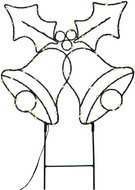 Solight LED outdoor decoration bells, 100× LED, timer, 55 cm - Christmas Lights