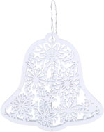 Solight LED wooden Christmas bell, 9x LED, white, 30 cm, timer - Christmas Lights