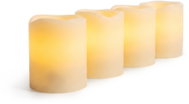 Solight sada 4 ks vánočních svíček, 4,5 × 6 cm, přírodní vosk, 1x CR2032 - LED Candle