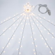 Solight LED Christmas Tree Chain with Star, 2.1m Height, 212 LEDs, IP44 - Light Chain