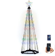 Solight Smart Christmas Tree, 150 LED, 1.5m, IP44, RGB, Remote Control + BT App - Christmas Decoration