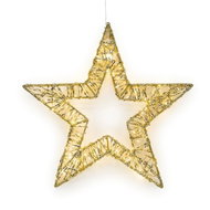 Solight 3D LED Christmas Star, 150 LEDs, 60 cm, IP44, Warm White, Timer - Christmas Decoration