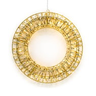 Solight 3D LED Christmas Wreath, 150 LEDs, 50cm, IP44, Warm White, Timer - Christmas Decoration