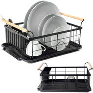 Sortland Metal drip tray Vanse with wooden handle - Draining Board